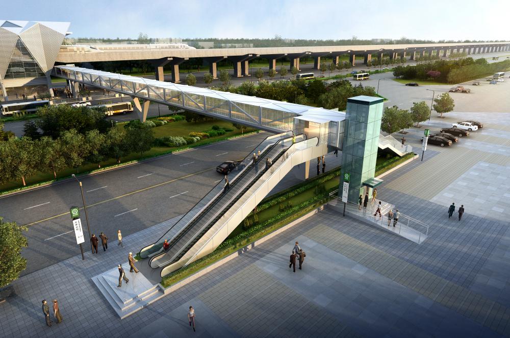 地铁13号线高架站即将开展外立面公示